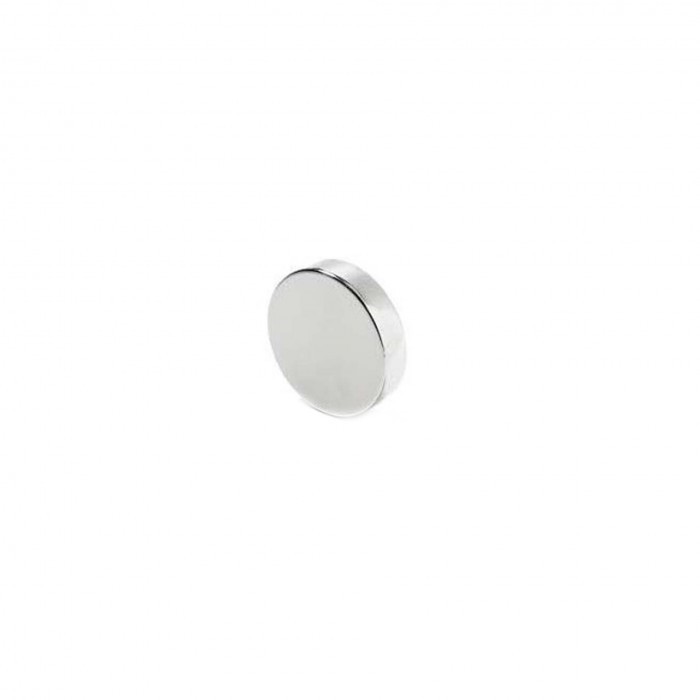 Magnet foarte puternic, gri, disc, simplu, 10mm X 5 mm