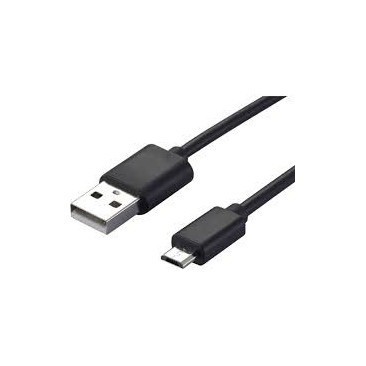 CABLU DE DATE PLAT, MICROUSB (METAL PLUG) NEGRU foto