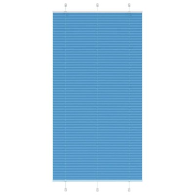 Jaluzea plisată Albastru 110x200 cm Lățime țesătură 109,4 cm foto