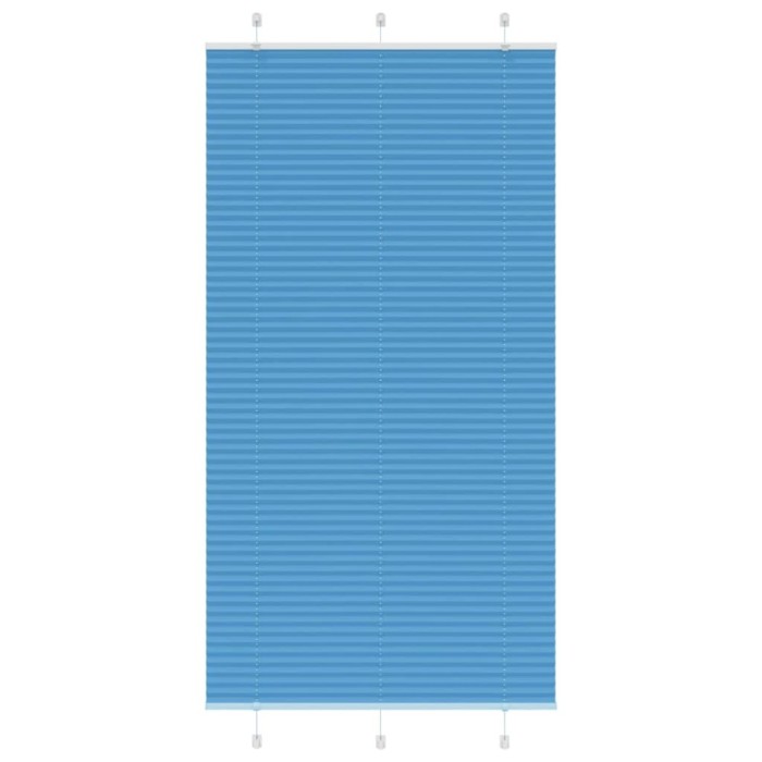 Jaluzea plisată Albastru 110x200 cm Lățime țesătură 109,4 cm