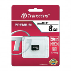 Card Micro SD Transcend, 8 GB, clasa 10 foto