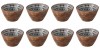 Set boluri, 8 piese, 480 ml, Lemn, Alb
