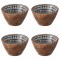 Set boluri, 8 piese, 480 ml, Lemn, Alb