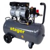 Compresor Aer Silentios Stager HM0.75JW 50, 50L, 8 bar, 135L/min, Monofazat, Direct