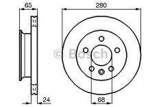 Disc frana VW TRANSPORTER IV bus (70XB, 70XC, 7DB, 7DW, 7DK) (1990 - 2003) BOSCH 0 986 478 548