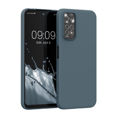 Husa Kwmobile pentru Xiaomi Redmi Note 11/Redmi Note 11s, Silicon, Albastru, 57368.202 foto