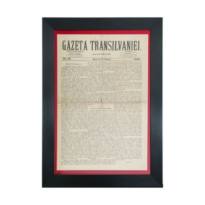 Publicația &amp;bdquo;Gazeta Transilvaniei&amp;rdquo;, nr. 19, 15/27 februarie 1884 foto