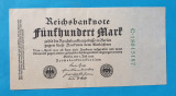 GERMANIA 500 Mark 1922 - Bancnota veche originala - Superba