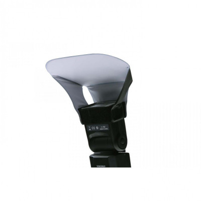 Bounce diffuser pliabil cu prindere velcro pentru blitz-uri pe patina PVC-S MQ-B11 foto