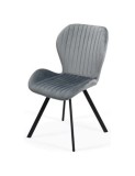 Scaun living si bucatarie BUC 248, ergonomic, catifea, picioare metalice, 110 kg