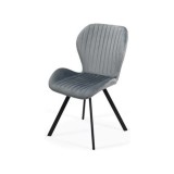 Scaun living si bucatarie BUC 248, ergonomic, catifea, picioare metalice, 110 kg