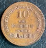 ROMANIA, 10 LEI- ARCUL de TRIUMF/ BRONZ, 5,7 g. / 24 mm.