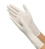 Manusi din latex 100% PREMIUM, albe pudrate, nesterile, de unica folosinta 100buc/cutie, S, Bohmann