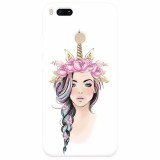 Husa silicon pentru Xiaomi Mi A1, Unicorn Girl