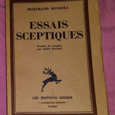 Essais sceptiques/ Bertrand Russell