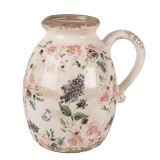 Carafa decorativa ceramica multicolora Flower 17x13x18 cm
