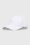 BOSS șapcă de baseball din bumbac culoarea alb, cu imprimeu, 50495121