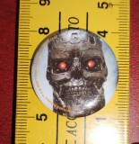 Terminator Salvation 4 cm pin original nou deosebit badget insigne 2009 robot