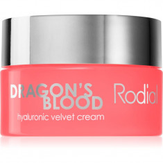 Rodial Dragon's Blood Hyaluronic Velvet Cream crema de fata hidratanta cu acid hialuronic 10 ml