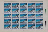 RO 1995 LP 1385 &quot; Centenarul podului Cernavoda&quot;,coala de 25 ,MNH