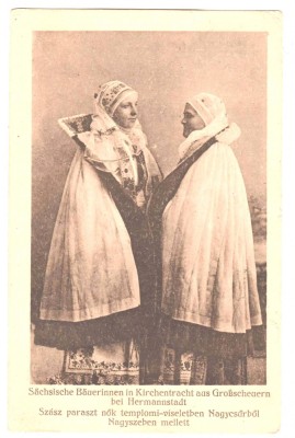 SV * SURA MARE * Etnice Sasoaice Imbracate in Straie de Sarbatoare * 1927 foto