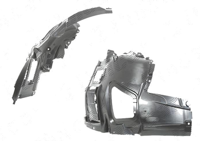 Carenaj aripa interioara, aparatori noroi Bmw Seria 5 (F10/F11), 12.2009-, fata, Stanga, mijloc; polipropilena (PP/PPE)