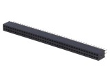 Conector şiruri pini soclu mamă 80 PIN 1,27mm THT 2x40