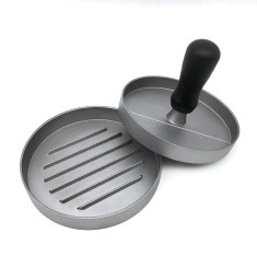 Presa de carne pentru hamburger, maner din plastic chiftelute foto