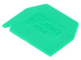Placă extremitate verde poliamidă 1mm temperatură -25&divide;100&deg;C