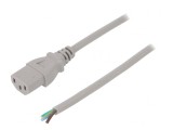 Cablu Alimentare IEC C13 1.8m Gri 10A 250V