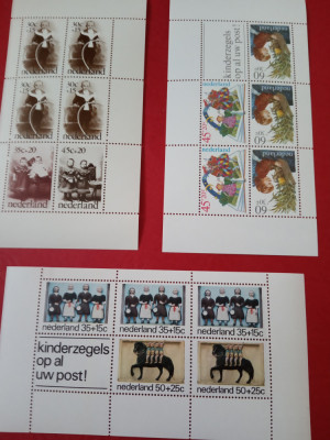 OLANDA - 3 BLOCURI MNH foto