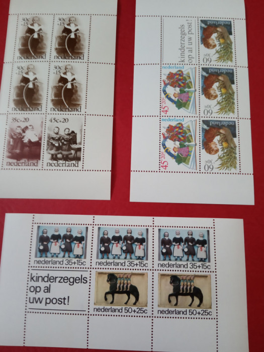 OLANDA - 3 BLOCURI MNH