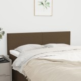 Cumpara ieftin Tăblii de pat, 2 buc., maro &icirc;nchis, 72x5x78/88 cm, textil