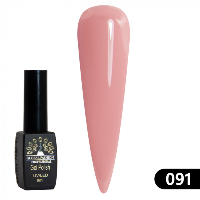 Oja semipermanenta BLACK ELITE, Global Fashion 8 ml, 091