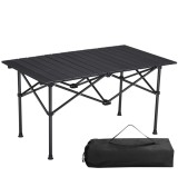 Masa pliabila Navaris din aluminiu, 95x55 cm, versatila, negru, NAV0000272F001C