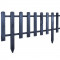 Gard de gradina decorativ, din lemn distantat, antracit, 104x40 cm GartenVIP DiyLine
