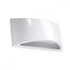 Lampă De Perete Vixen Albă Ceramică 1 Bec Semicircular Modern De Interior
