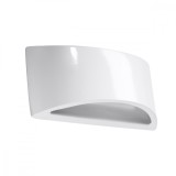 Lampă De Perete Vixen Albă Ceramică 1 Bec Semicircular Modern De Interior