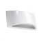 Lampă De Perete Vixen Albă Ceramică 1 Bec Semicircular Modern De Interior