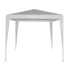 Pavilion gradina, 2.4 x 2.4 m, patrat, cadru metalic, Alb