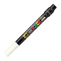 Marker pensula UNI Posca Brush PCF-350 alb foto