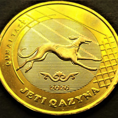 Moneda exotica bimetal 100 TENGE - KAZAHSTAN, anul 2020 *cod 4584 = Qumai Tazy
