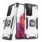 Husa Husa Hibrida Wozinsky Ring Armor + Suport Magnetic Pentru Samsung Galaxy S22 Ultra Argintiu 9145576239780