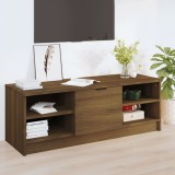 VidaXL Comodă TV, stejar maro, 102x35,5x36,5 cm, lemn compozit