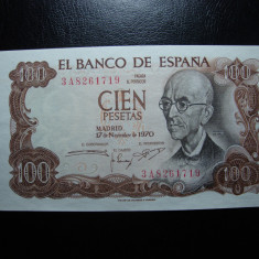 SPANIA 100 PESETAS 1970 UNC