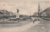 ROMANIA CARTE POSTALA - ARAD - STATUIA LUI KOSSUTH