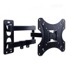 Suport TV Perete Reglabil 14-42 inch, VESA 75x75, 100x100, Inclinare 15&deg;, Rotire 90&deg;, 35 kg, Negru