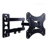 Suport TV Perete Reglabil 14-42 inch, VESA 75x75, 100x100, Inclinare 15&deg;, Rotire 90&deg;, 35 kg, Negru