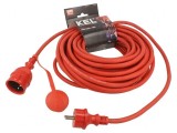 Prelungitor alimentare 20m 16A roșu 3x2,5mm2