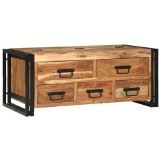 vidaXL Masa de cafea - 90x50x38 cm din lemn solid de acacia foto
